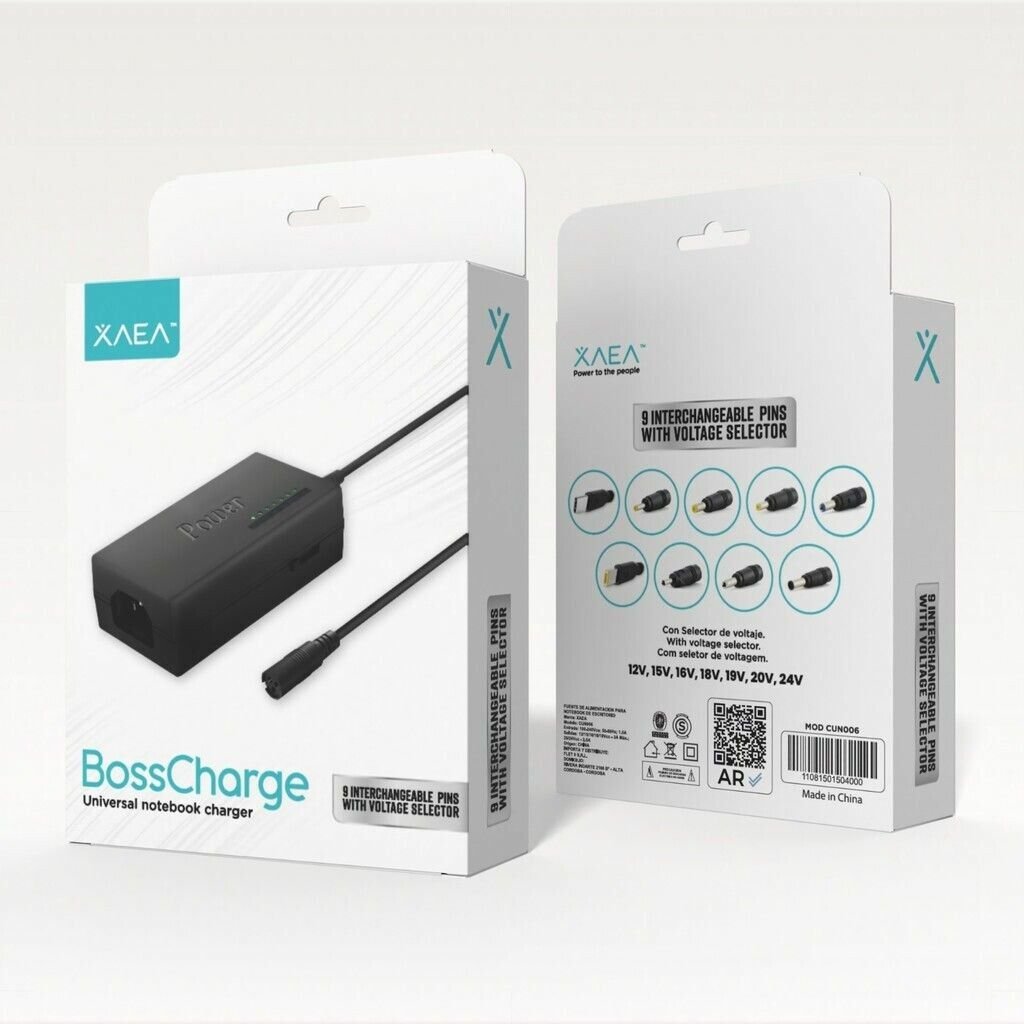 CARGADOR DE NOTEBOOK 9 CONECTORES 96W- XAEA CARGADOR DE NOTEBOOK 9 CONECTORES 96W- XAEA - Imagen 1