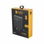 CARGADOR 220V LETS MOD08 STARK - 4,4A - 2 USB + CABLE TIPO C