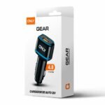 CARGADOR 12V GEAR MODS-504 - 1 USB 1 TC + CABLE TIPO C - ONLY