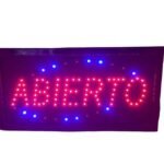 CARTEL LED ABIERTO